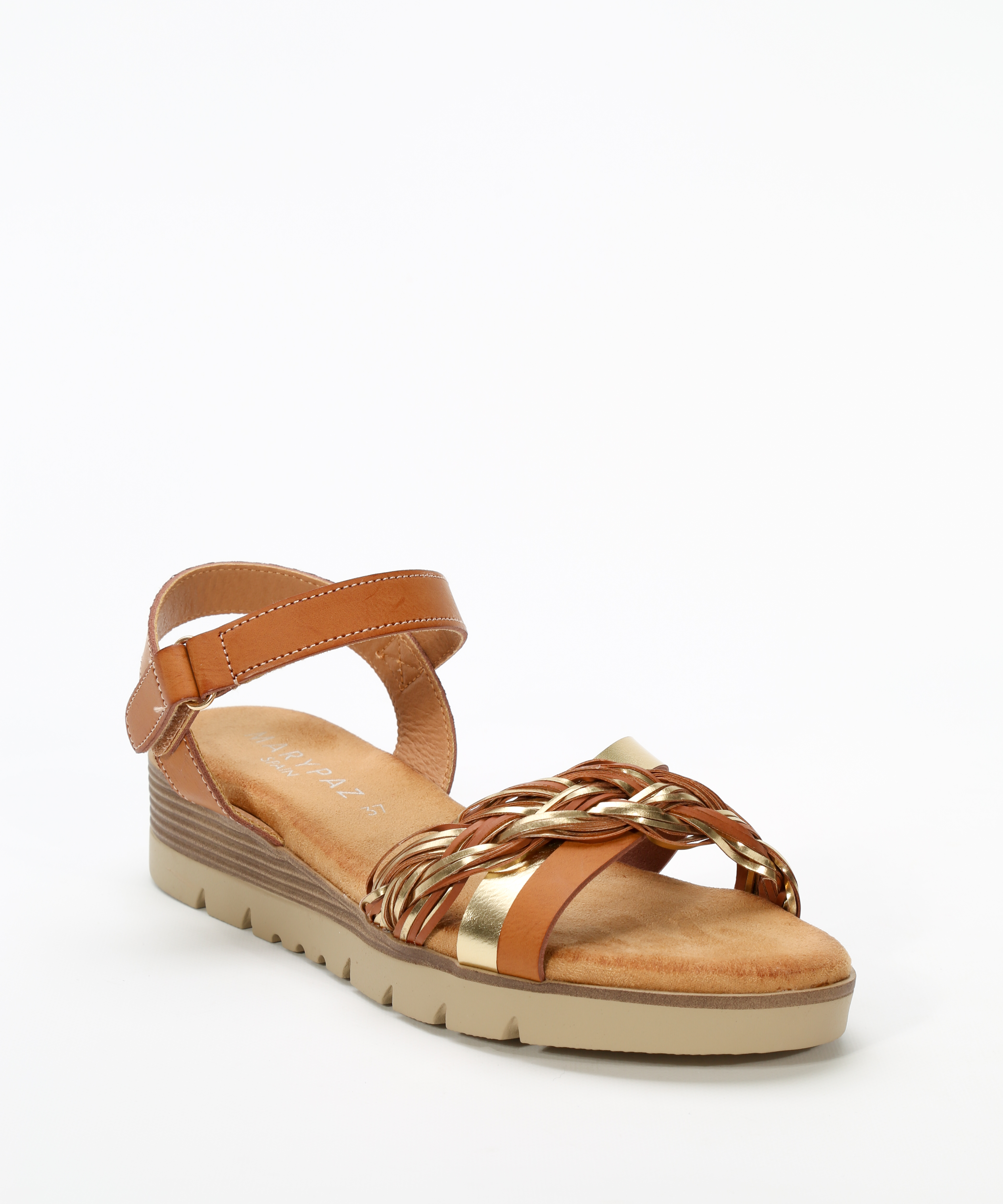 Sandalias planas tiras combinadas image number null